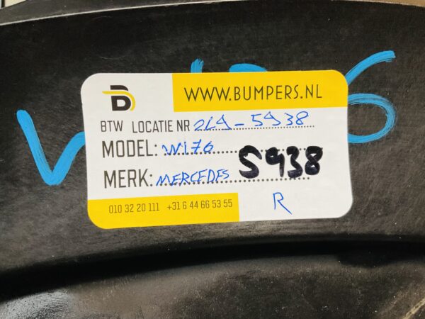 Onderplaat Mercedes A Klasse W176 A1768850136 CLA W117 Bumperlip 2-L9C-5938R