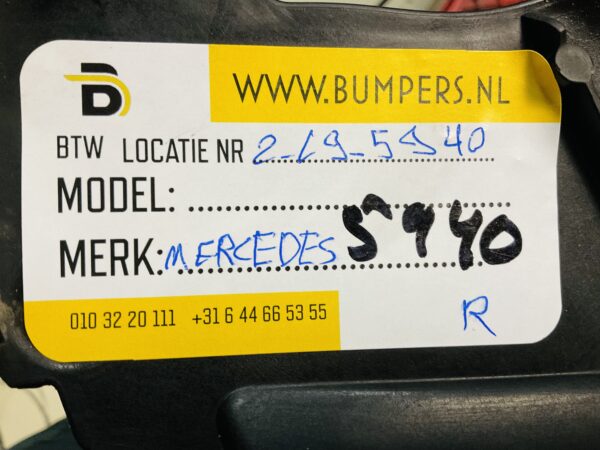 Onderplaat Mercedes CLA Klasse W118 AMG A1188854102 Bumper lip 2-L9-5940R