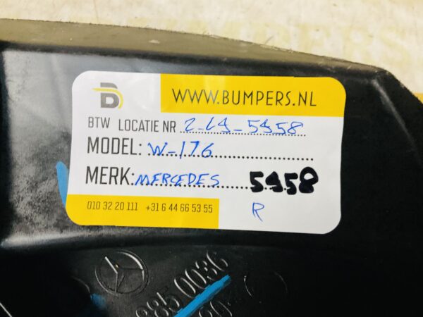 Onderplaat Mercedes A Klasse W176 A1768850136 Bumperlip W117 CLA  2-L9C-5944R