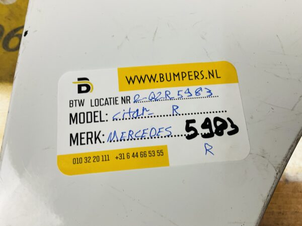 Zijscherm Mercedes Citan W415 Scherm 2-Q2-5983 R