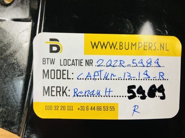 Zijscherm Renault Captur 2013-2019 Scherm 2-Q2-5989 R