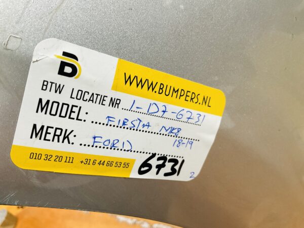BUMPER Ford Fiesta MK8 2017-2021 VOORBUMPER 1-D7-6731z