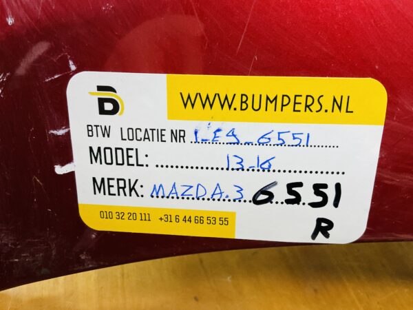 Bumper Mazda 3 2013-2016 Achterbumper 1-E9-6551R
