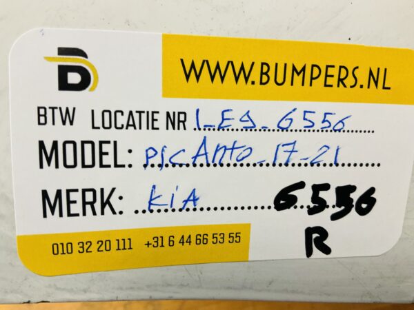 Bumper Kia Picanto 2017-2021 Achterbumper 1-E9-6556R