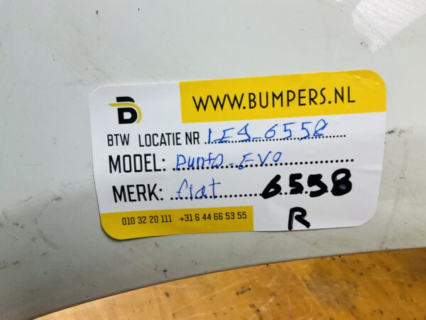 Bumper Fiat Punto evo 2011-2015 Achterbumper 1-E9-6558R