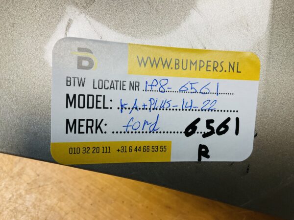 Bumper Ford Ka Plus 2014-2022 Achterbumper 1-F9-6561R