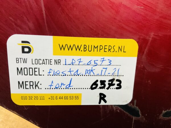 Bumper Ford Fiesta Mk8 2017-2021 Achterbumper 1-F7-6573R