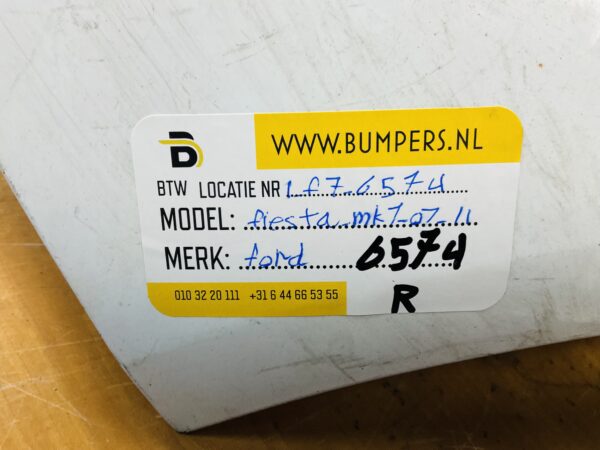 Bumper Ford Fiesta Mk7 2007-2011 Achterbumper 1-F7-6574R