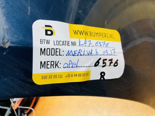 Bumper Opel Meriva B 2009-2017 Achterbumper 1-F7-6576R