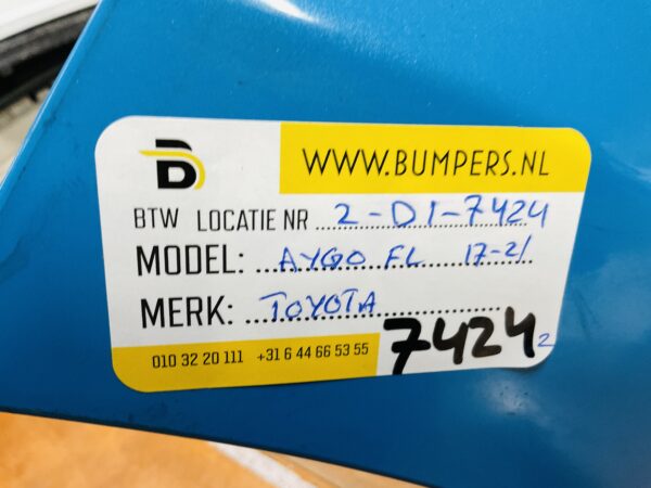 BUMPER Toyota Aygo Facelift 2017-2022 VOORBUMPER 2-D1-7424z
