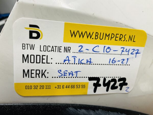 BUMPER Seat Ateca 2016-2021 VOORBUMPER 2-C10-7427z