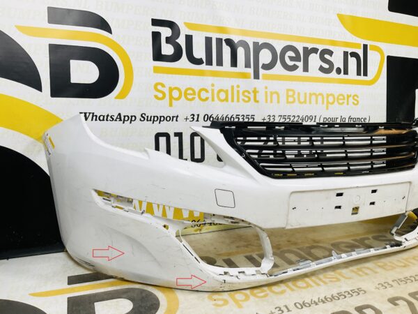 BUMPER Peugeot 308  Normaal 2012-2016 VOORBUMPER 2-J3-7435z