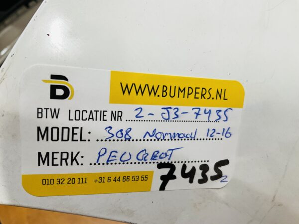 BUMPER Peugeot 308  Normaal 2012-2016 VOORBUMPER 2-J3-7435z
