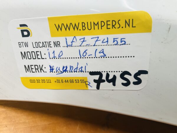 Bumper Hyundai I10 2016-2019 Achter Bumper 1-F7-7455R