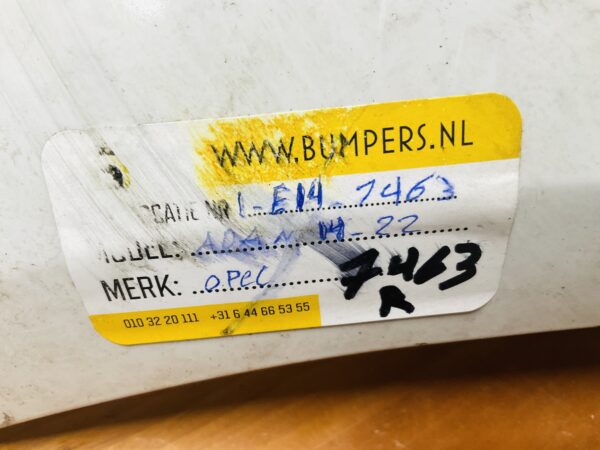 Bumper Opel Adam 2014-2022 Achterbumper 1-E2-7463R