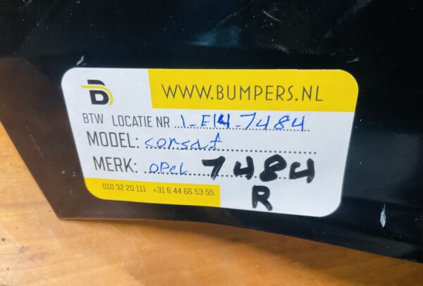 Bumper Opel Corsa F Achterbumper 1-E2-7484R