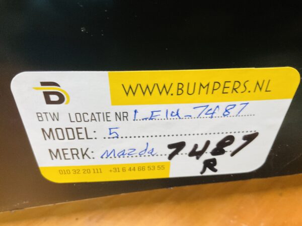 Bumper Mazda 5 Achterbumper 1-E2-7487R