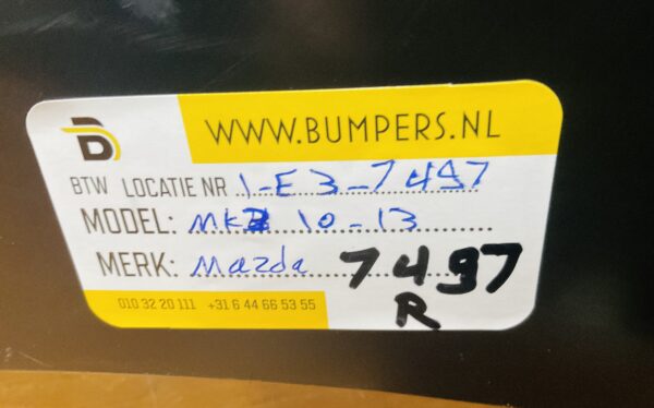 Bumper Mazda Mk3 2010-2013  Achterbumper 1-E3-7497R