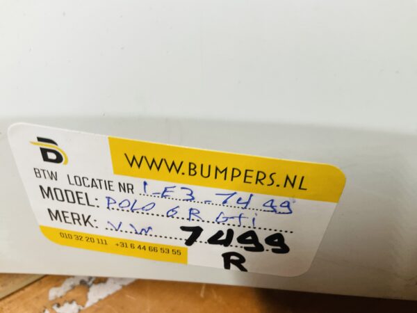 Bumper Volkswagen Polo 6C Gti 2012-2017 Achterbumper 1-E3-7499R