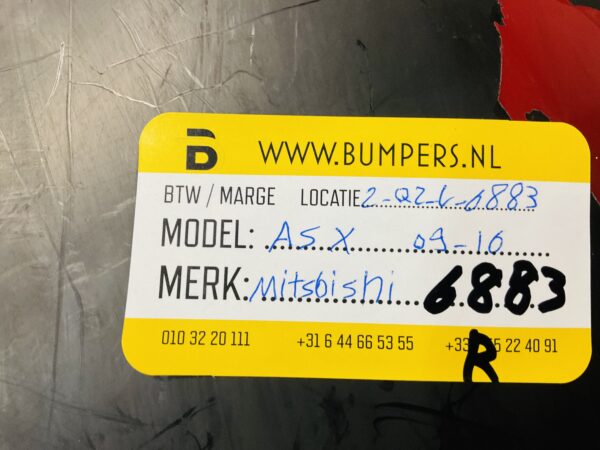Zijscherm Mitsubishi Asx 2009-2016 Scherm 2-Q2-6883R