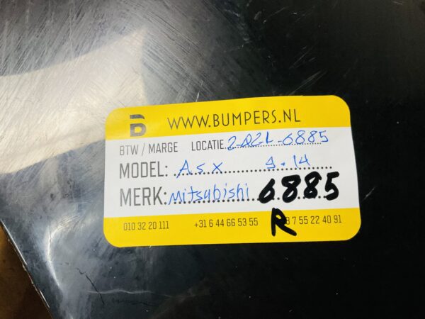 Zijscherm Mitsubishi Asx 2009-2014 Scherm 2-Q2-6884R