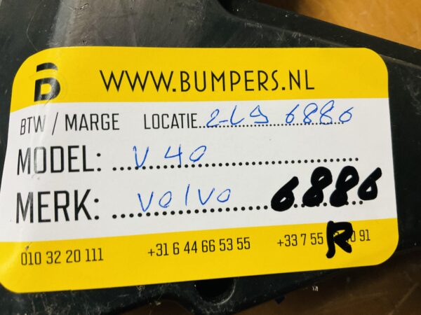 Onderplaat Volvo V40 Bumperlip Origineel 2-R1-6886R