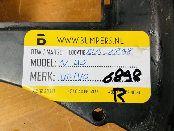 Onderplaat Volvo V40-31455220 Bumperlip 2-L9D-6898R