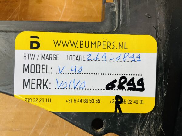 Onderplaat Volvo V40-31455220 BumperLip 2-R1-6899R
