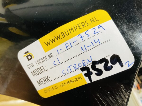 BUMPER Citroen C1  Kaal 2011-2014  VOORBUMPER 1-F1-7529z