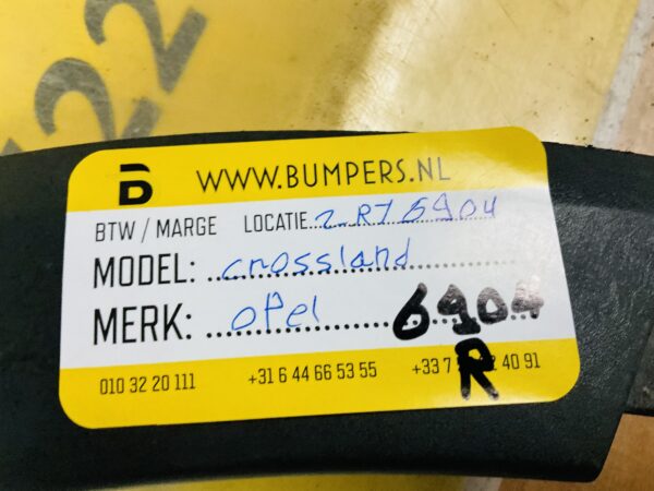 Zijscherm Strip Opel Corssland Scherm 2-R7-6904R