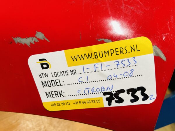 BUMPER Citroen C1  2004-2008  VOORBUMPER 1-F1-7533z