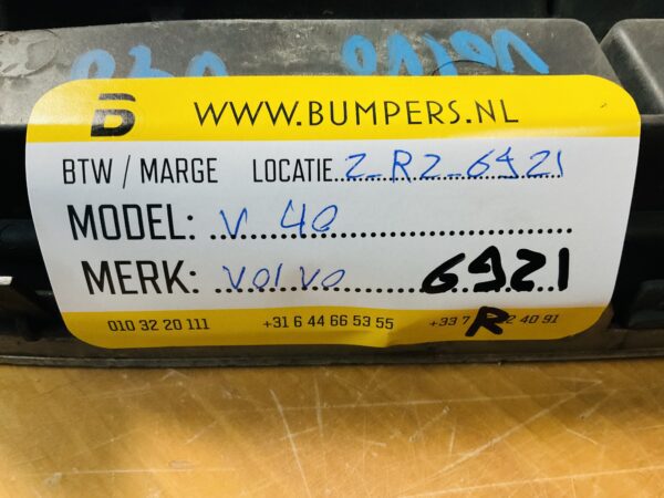 Gril Volvo V40 31353120 bumper 2- R2-6921R