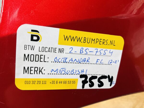 BUMPER Mitsubishi Outlander Facelift  2017-2021  VOORBUMPER 2-B5-7554z