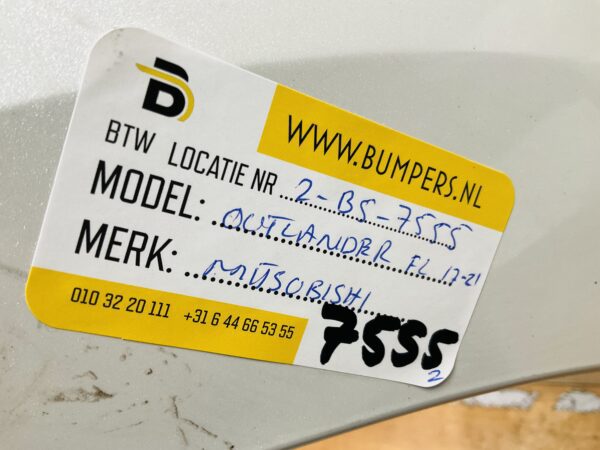 BUMPER Mitsubishi Outlander Facelift 2017-2021  VOORBUMPER 2-B5-7555z