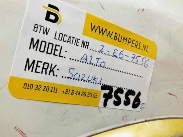 BUMPER Suzuki Alto  VOORBUMPER 2-E6-7556z