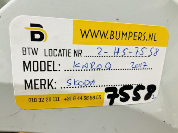BUMPER Skoda Qaroq 2017  VOORBUMPER 2-H5-7558z