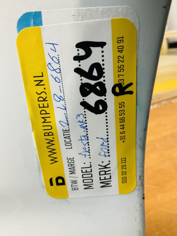 Spoiler Ford Fiesta Mk7 Facelift Bumperlip 2-R8-6864R