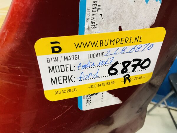 Spoiler Ford Fiesta Mk7 Facelift Bumperlip 2-L8-6870R
