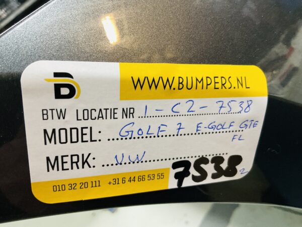BUMPER Volkswagen Golf 7 E-Golf EGolf GTE Facelift  5GE807221  2016-2019 VOORBUMPER 1-C2-7538z