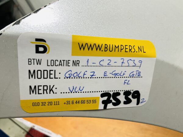BUMPER Volkswagen Golf 7 E-Golf EGolf GTE Facelift  5GE807221  2016-2019 VOORBUMPER 1-C2-7539z