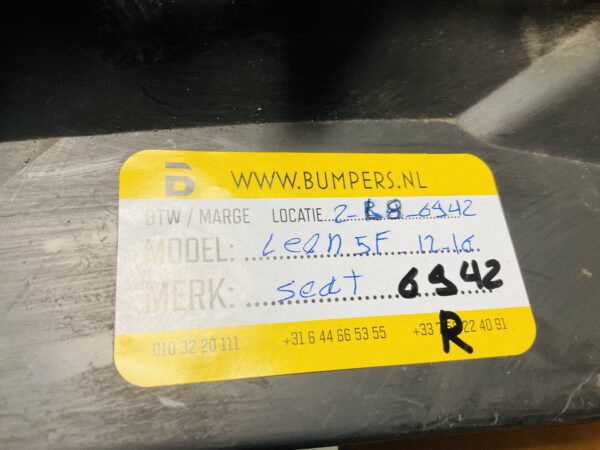 Onderplaat Seat Leon 5F2012-2016 Bumperlip 2-L8-6942R