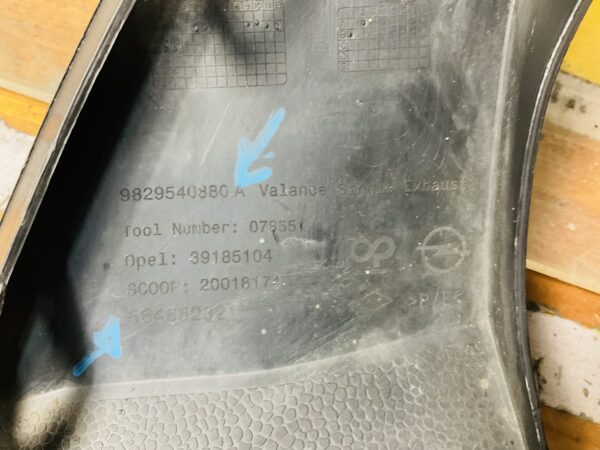 Spoiler Opel Corsa F 2019-2022 Achterbumperlip2-L8-6944R