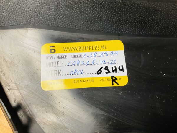 Spoiler Opel Corsa F 2019-2022 Achterbumperlip2-L8-6944R