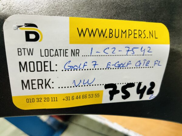 BUMPER Volkswagen Golf 7 E-Golf EGolf GTE Facelift  5GE807221  2016-2019 VOORBUMPER 1-C2-7542z