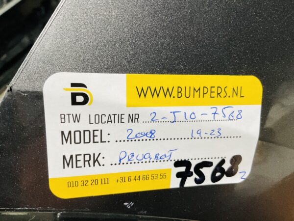 BUMPER Peugeot 2008 2019-2023 VOORBUMPER 2-J10-7568z