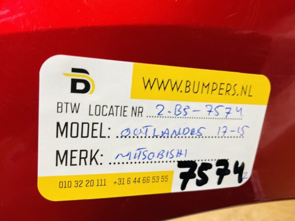 BUMPER Mitsubishi Outlander  2015-2017  VOORBUMPER 2-B5-7574z