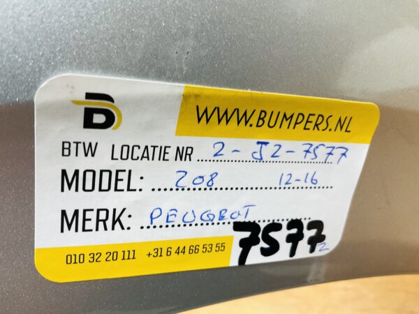 BUMPER Peugeot 208  2012-2016 VOORBUMPER 2-J2-7577z