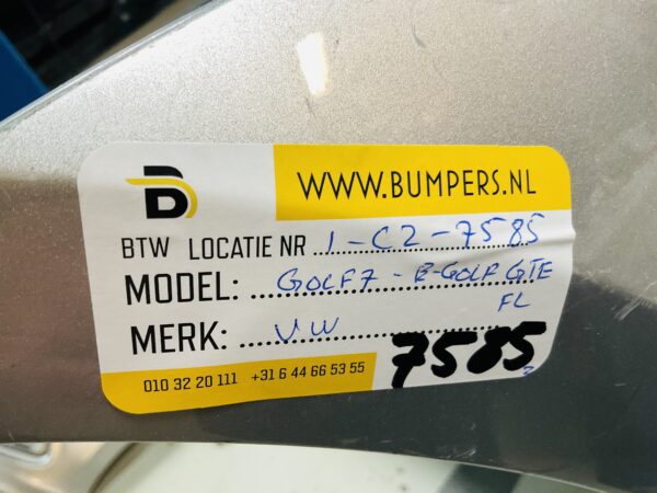 BUMPER Volkswagen Golf 7 E-Golf EGolf GTE Facelift 5GE807221C  2016-2019 VOORBUMPER 1-C2-7585z