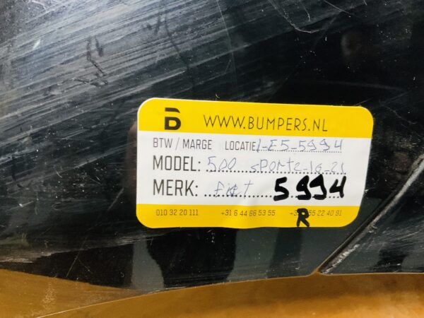 Bumper Fiat 500 Sports 2016-2021 Achterbumper 1-E5-5994R
