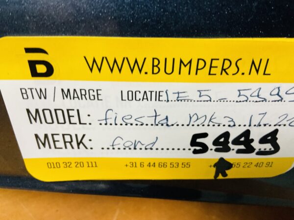 Bumper Ford Fiesta Mk8 2017-2022 Achterbumper 1-E5-5999R